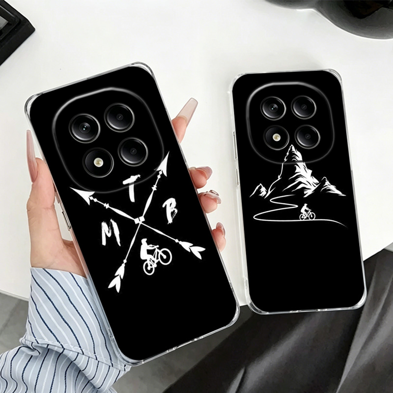 Mountain Biking Cartoon - MTB Mountain Bike Cycling Bicycle Phone