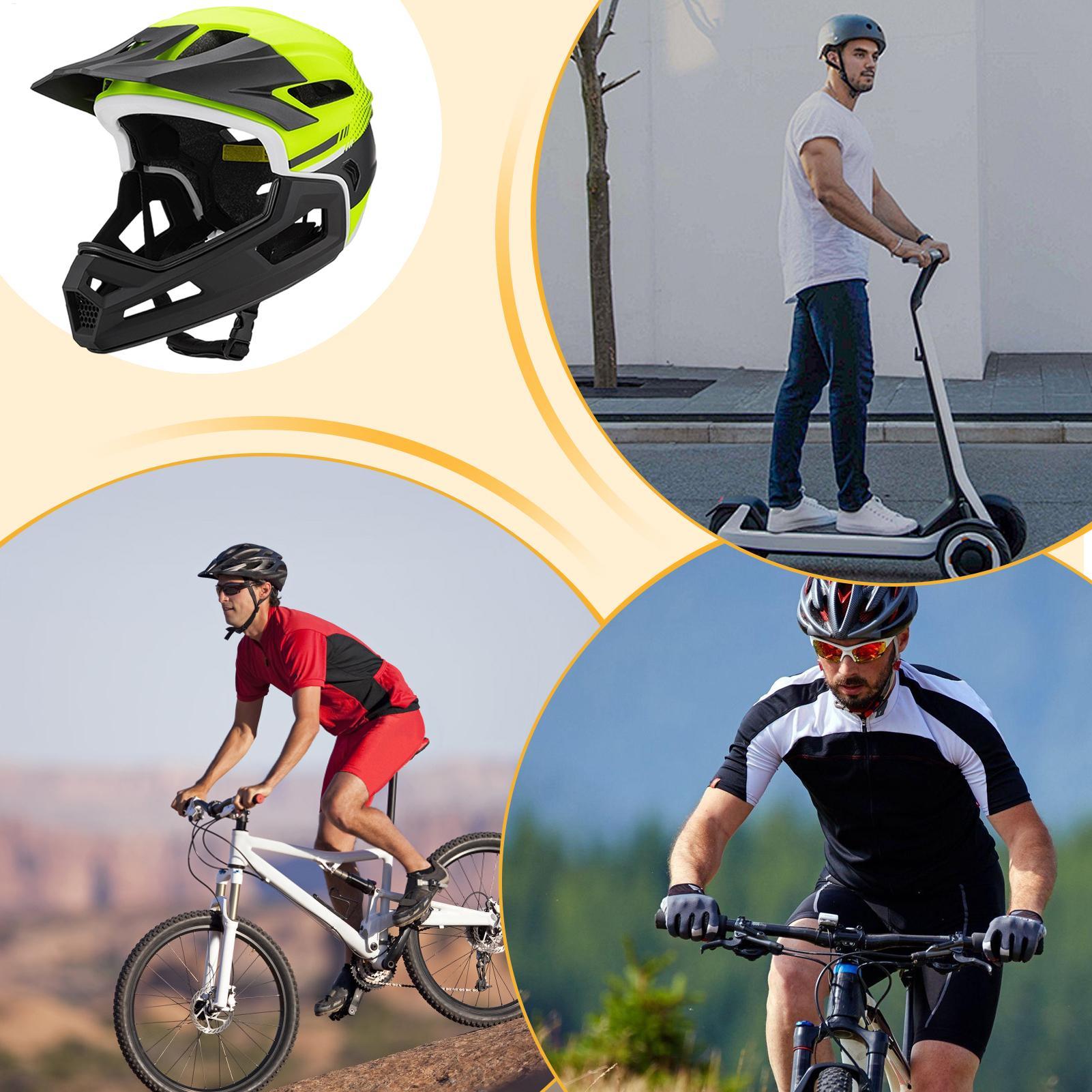 Mountain Biking Full Face Helmet - Bike Helmet Full Face Cycling Head