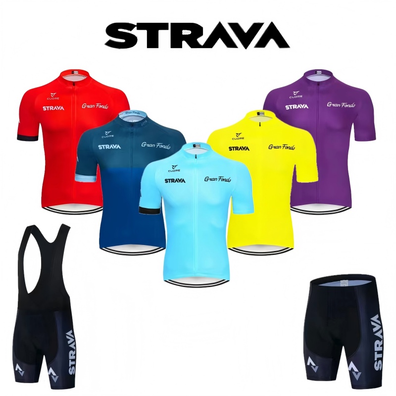 Mountain Biking Clothes - STRAVA Cycling Sets Cycling Clothes For