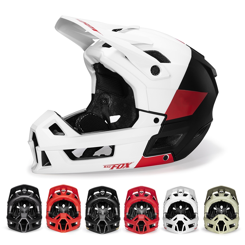 Mountain Biking Full Face Helmet - BATFOX Full Face Bike Helmet Men