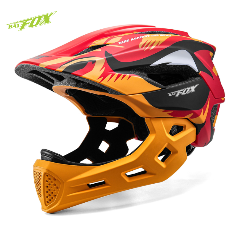 BATFOX Kids Full Face Bike Hel - đánh giá và giá Mountain Biking Full Face Helmet