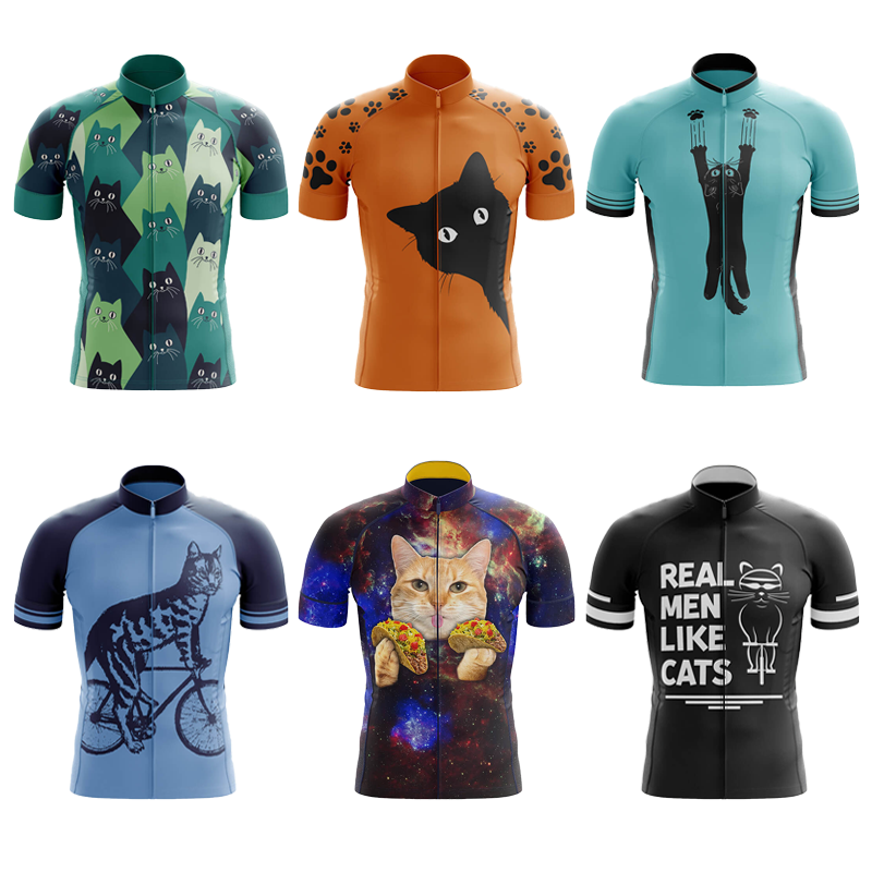 Cycling Jersey Men CARTOON CAT - đánh giá và giá Mountain Biking Cartoon