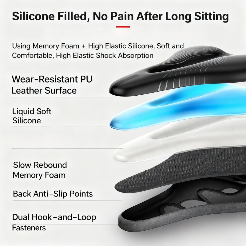 PHOENIX Gel & Memory Foam Bike - đánh giá và giá Mountain Biking Phoenix