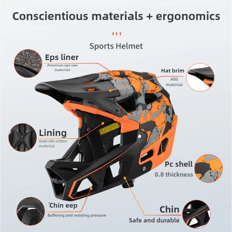 New Adult Full Face Mountain B - đánh giá và giá Mountain Biking Full Face Helmet